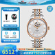 天梭（TISSOT）【官方授權(quán)店】 瑞士手表 力洛克系列1853時(shí)尚商務(wù)全自動(dòng)機(jī)械男表 鏤空間金鋼帶T006.407.22.033.02