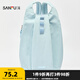 三福背包夏季學(xué)院運(yùn)動(dòng)韓系休閑褶皺背心雙肩包女包501421 藍(lán)色 中