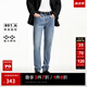 杰克·瓊斯（JACK&JONES）男裝修身牛仔褲男彈性品牌男褲休閑高檔潮流四季款寬松直筒褲子 135中藍(lán)牛仔 修身 33 180 W33/L32