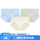 舒雅（Schiesser）女士Becover冰絲3A抑菌網(wǎng)眼透氣裸感平角內(nèi)褲【3條裝】E0/22339T 膚色+淺藍+淺綠 3條 M