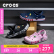 卡駱馳crocs洞洞鞋貝雅卡駱班輕便耐磨一腳蹬休閑鞋|205089 黑色/白色-066 41 /42(260mm)