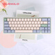 阿米洛（Varmilo） 迷你洛系列minilo 靜電容鍵盤 游戲鍵盤 辦公鍵盤 便攜鍵盤 尤加利67鍵雙模（藍牙+有線） 靜電容V2雛菊黃軸