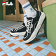 斐樂(lè )（FILA）官方男鞋COOKIES復古帆布鞋2025夏新款曲奇鞋時(shí)尚休閑鞋 黑/奶白-BG 41