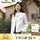 朵以（Duoyi）2024秋季新款小香風(fēng)重工輕奢粉色甜美淑女清新氣質(zhì)圓領(lǐng)外套 奶油米 M
