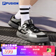 FILA FUSION斐樂男鞋潮牌時(shí)尚專業(yè)滑板鞋休閑鞋情侶運(yùn)動(dòng)板鞋男女鞋 銀灰色/黑-GB 男款 41 男碼