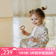 OAK FAMILY燈芯絨連衣裙女寶寶周歲長(zhǎng)袖公主裙洋氣 花園舞曲 80 cm