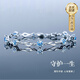 GLTEN施華洛世奇鋯999足銀手鏈女生手鐲生日七夕情人節(jié)禮物送女友老婆 【施華洛世奇藍(lán)鋯】手鏈+證書(shū)