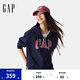 Gap女裝2025春季新款美式膠印logo連帽衛(wèi)衣經(jīng)典款休閑外套761039 海軍藍(lán) M (165/84A)亞洲尺碼
