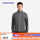 迪卡儂（DECATHLON）搖粒絨外套抓絨衣男保暖戶外運動加厚秋絨衣沖鋒衣內(nèi)膽 男款-全拉鏈-深灰色 M
