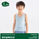 松山棉店【商場(chǎng)同款】?jī)和療o(wú)痕簡(jiǎn)約打底背男童純色四季舒適內(nèi)衣女童 冰藍(lán) 150