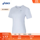 亞瑟士ASICS女子運動(dòng)T恤舒適透氣跑步短袖 2012D144-001 白色 L