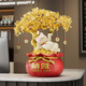 冠珺號躺賺招財貓發(fā)財樹(shù)招財進(jìn)寶擺件客廳桌面開(kāi)業(yè)禮物送人開(kāi)張喬遷禮物 躺賺發(fā)財招財貓【紅色】 京東物流