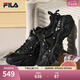 斐樂(lè)（FILA）官方男鞋老爹鞋復(fù)古運(yùn)動(dòng)鞋新款貓爪鞋5代休閑鞋 黑-BK 42
