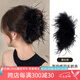 向晚發(fā)夾抓夾羽毛泡泡紗蝴蝶結(jié)發(fā)夾女后腦勺盤發(fā)抓夾鯊魚(yú)夾七夕禮物