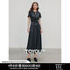 初語(yǔ)優(yōu)可絲扭結(jié)T恤半身裙套裝女2025夏季新款法式氣質(zhì)顯瘦兩件套 灰藍(lán)色 M