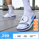 耐克（NIKE）Jordan官方耐克喬丹HYDRO 5男子拖鞋夏季緩震支撐舒適555501 103白/黑/祖母綠/冰葡萄紫 44