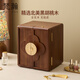 梵瀚實(shí)木首飾盒復古多層飾品盒新中式新年禮物高檔珠寶盒情人節禮物 禮盒裝 設計款 五層 帶鎖 全黑胡桃木款