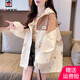 AEMAPE外套休閑韓版寬松2025春秋季春秋新款初中高中學(xué)生少女工裝上衣 卡其色 M