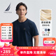 諾帝卡（NAUTICA）【單件直降】男裝25春夏新款涼感防曬多彩全棉短袖T恤男TO5201 藏青4NV L