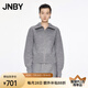 江南布衣（JNBY）【商場同款】24冬新品羊毛針織衫翻領(lǐng)收腰5OA310880 073/雜煙灰 M