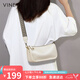viney牛皮包包女包斜挎餃子包洋氣品牌單肩包生日七夕情人節(jié)禮物送女友