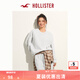 HOLLISTER24春秋款經(jīng)典小海鷗抓絨落肩衛(wèi)衣女裝KI352-4218 灰色 M (165/92A)