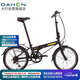 大行（DAHON）折疊自行車20英寸鋁合金輕便6速通勤單車冠特 KBA061黑色