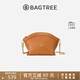 BAGTREE包包樹(shù)元寶包新款植鞣牛皮輕奢品牌單肩餃子斜挎手機包生日禮物 焦糖色【bag tree女包】 高級小眾生日禮物女