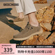 斯凱奇（Skechers）七夕禮物男鞋夏季一腳蹬帆布鞋商務(wù)通勤休閑軟底板鞋66387