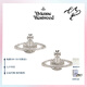 薇薇安·威斯特伍德（Vivienne Westwood）西太后正品耳釘土星吊墜耳環(huán)輕奢耳飾情侶七夕禮物女 銀-土星耳飾