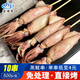 連海肴滿籽海兔羔魷串/魷魚串 大號(hào)筆管魚串 鐵板燒烤火鍋露營食材 滿籽海兔串【10串】 500g(凈重)