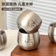 沃德百惠（WORTHBUY）食品級304不銹鋼牛奶杯兒童水杯嬰幼兒雙層防摔防燙喝水杯子專(zhuān)用 304鋼水杯-范范兔