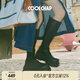 COOLCHAP【李一桐同款】瘦瘦靴長(zhǎng)靴彈力靴厚底中筒長(zhǎng)筒馬丁靴 黑色（高筒） 38