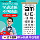 LUCYLEE日本視力表兒童掛圖醫(yī)用燈箱led標(biāo)準(zhǔn)家用5米自測(cè)字跡清晰對(duì)數(shù)幼兒 雙E字標(biāo)準(zhǔn)表