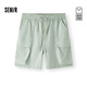 森馬（Semir）[商場(chǎng)同款]休閑褲女涼感短褲2025夏防曬工裝褲酷颯風(fēng)101325125002