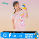 迪士尼寶寶（Disney Baby）迪士尼童裝女童連衣裙甜美黛絲短袖連衣裙純棉清爽 桃粉 6歲/身高130cm