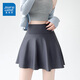真維斯運動(dòng)短裙半身裙女2025新款夏季健身瑜伽裙褲女裝防走光a字包臀裙 灰色 L