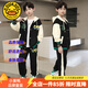 G.DUCKKIDS童裝男童秋裝套裝兒童衣服男大童春秋季連帽棒球服外套運動裝男孩 黑色 170 尺碼15~16歲【160-170cm】