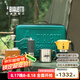 比樂蒂（Bialetti）【七夕禮物】摩卡壺 咖啡壺咖啡杯磨豆機禮盒套組收納包雙閥組合 黃色2杯份升級版 5件套 100ml