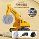 語(yǔ)森憶切割機工程車(chē)玩具兒童玩具電動(dòng)各類(lèi)男孩挖掘機攪拌合金套裝小汽車(chē) 切割機工程車(chē)三個(gè)切換頭電商包裝
