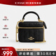 蔻馳（COACH）【官方授權(quán)店】coach女包AVa11盒子包斜挎包送女友老婆禮物CY730 IMBLK黑色