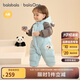 巴拉巴拉balaOne童裝兒童羽絨服連體衣2025冬裝哈衣爬服萌趣208425120204