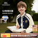 英氏（YEEHOO）男童外套兒童棒球服中大童裝學(xué)院休閑百搭時尚秋裝 藍(lán)色 140
