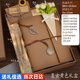 莊子然相冊帶禮盒復(fù)古diy追星票據(jù)收集冊手工剪貼簿回憶錄影集紀(jì)念冊情人節(jié)禮物 復(fù)古黃-高檔禮盒（含燈串+花束+賀卡+彩色筆）