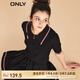 ONLY休閑時尚POLO領(lǐng)短袖短款針織衫女|123145001 H1Z 黑色 XS (155) 76A