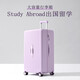 LNGA LANDGRE超大容量行李箱女2025新款28寸學(xué)生專用結(jié)實耐用旅行拉桿皮箱男30 丁香紫【雙層防爆拉鏈 干濕分離】 20英寸 約常規(guī)款21寸