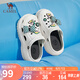 駱駝（CAMEL）洞洞鞋女時(shí)髦DIY原創(chuàng)鞋花松糕厚底涼拖鞋 L24M071642 白色 36/37 