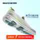斯凱奇（Skechers）男鞋夏季新款GOWALK運(yùn)動(dòng)健步鞋一腳蹬軟底緩震防滑透氣網(wǎng)面休閑鞋 GYLM灰色/檸檬色 41 (260mm)