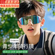 愛唯思 IWAYS青少年專用騎行護(hù)目鏡防風(fēng)防紫外線戶外運(yùn)動眼鏡大童夏季防曬墨鏡 白框橘膜-12歲以上大童 京倉發(fā)貨