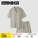 蕉內(nèi)棉棉301H睡衣男士春夏翻領(lǐng)純棉短袖短褲家居服套裝情侶款居家服